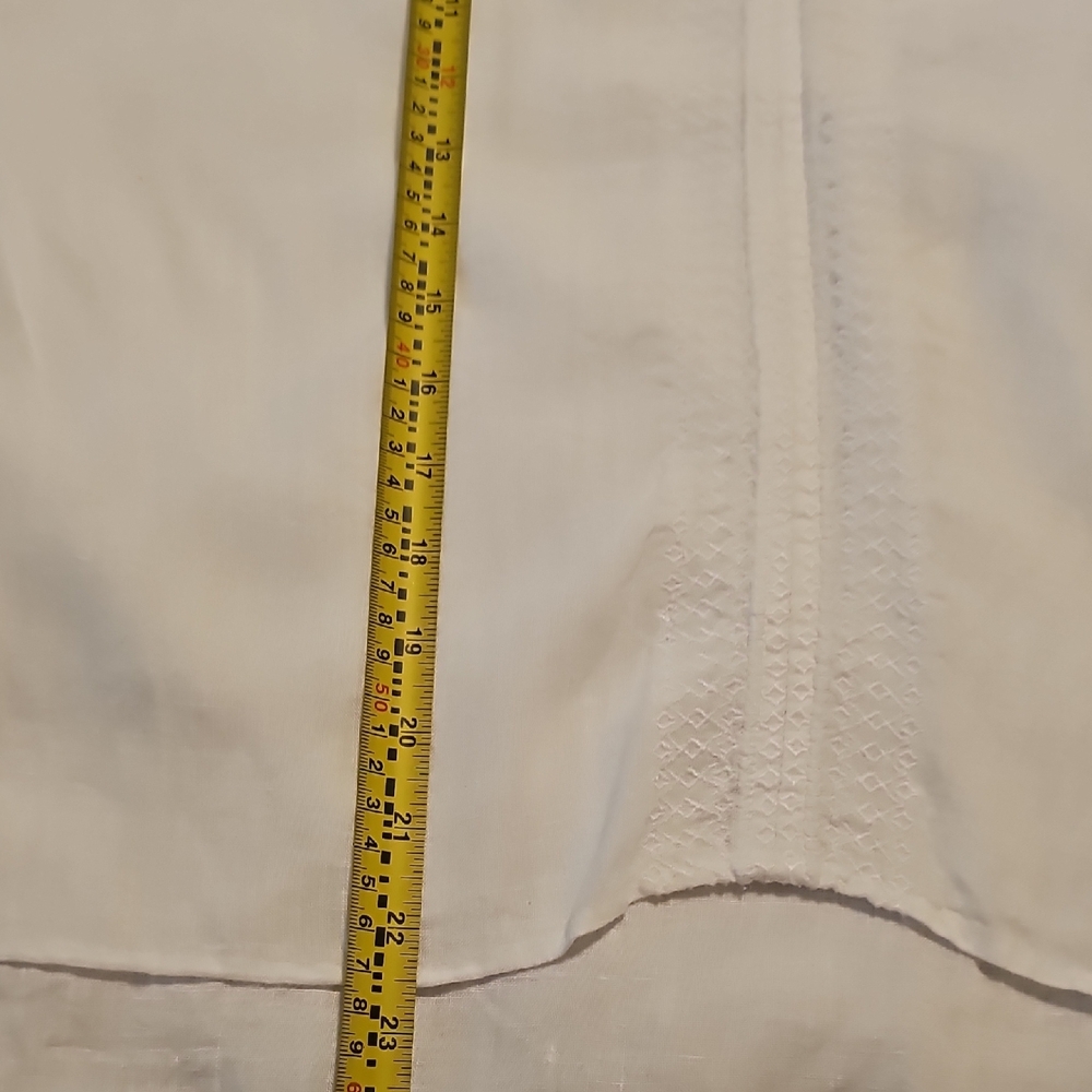 House of Harlow 1960 White Sleeveless Blouse Womans Small 100% Linen - Picture 7 of 11